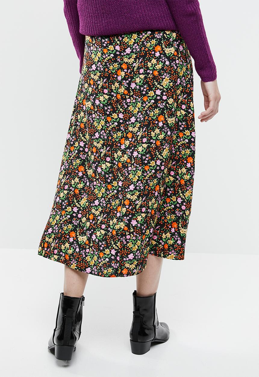 New Look - Ditsy midi skirt  - multi 
