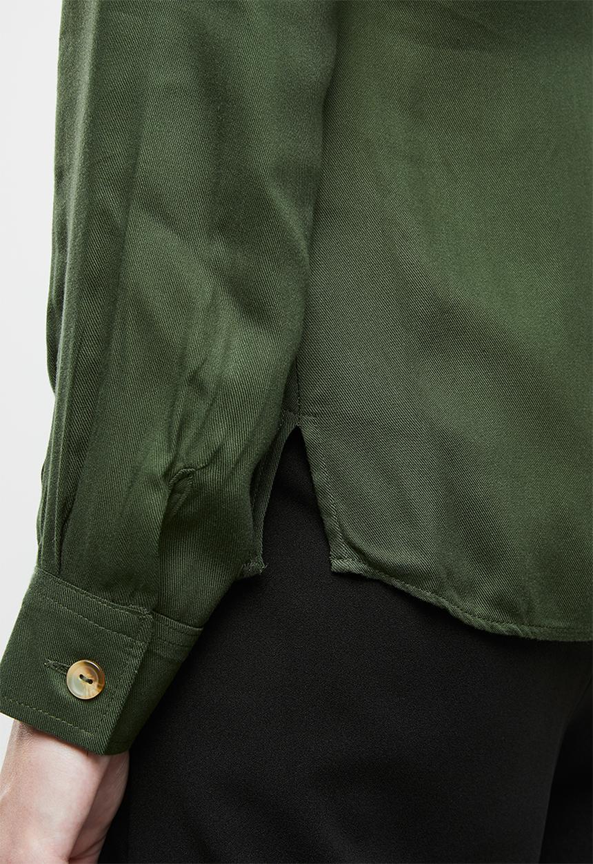 Superbalist - Soft utility shirt - olive
