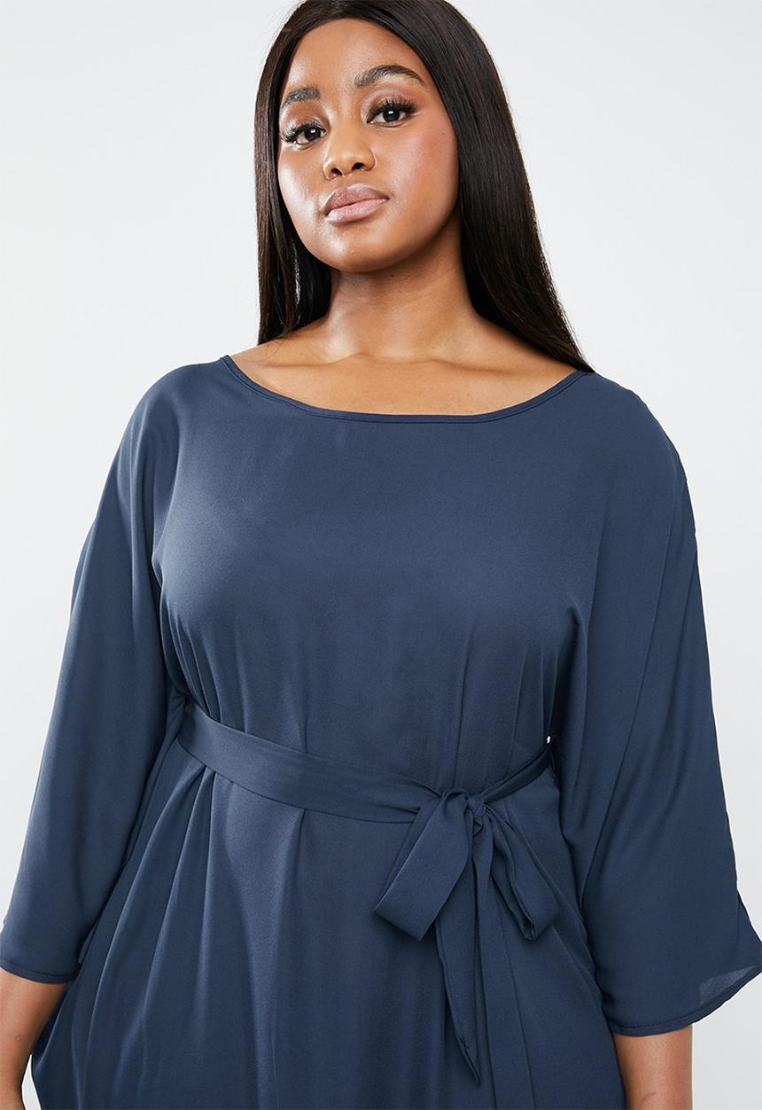 STYLE REPUBLIC PLUS - Kimono Maxi dress -navy