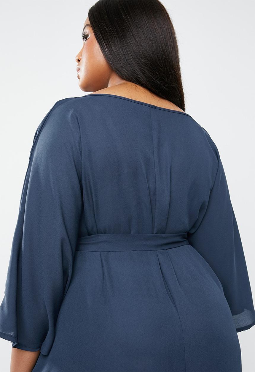STYLE REPUBLIC PLUS - Kimono Maxi dress -navy
