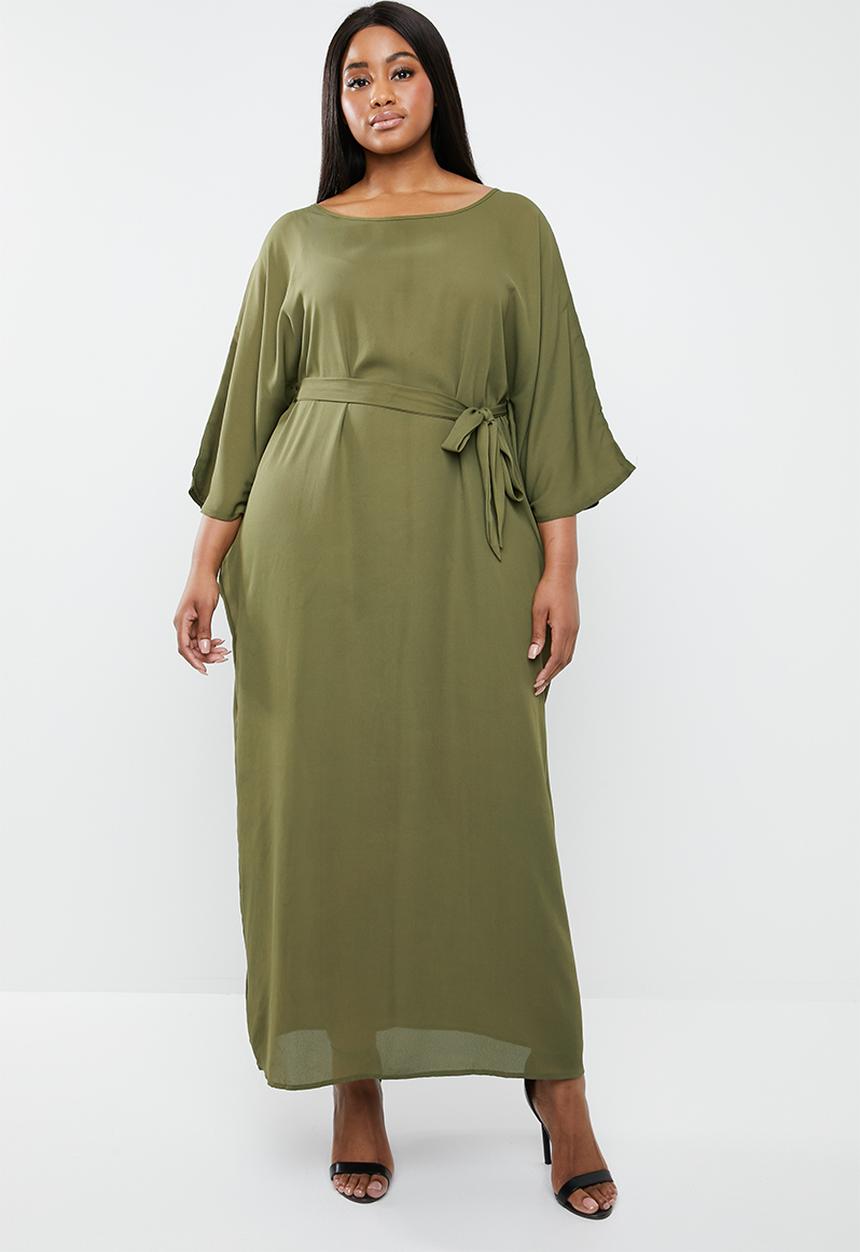 STYLE REPUBLIC PLUS - Kimono Maxi dress - khaki