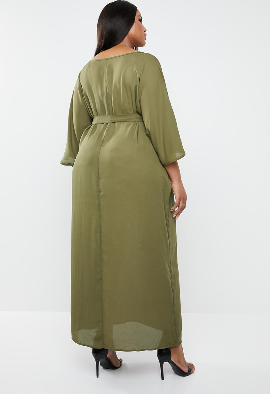 STYLE REPUBLIC PLUS - Kimono Maxi dress - khaki