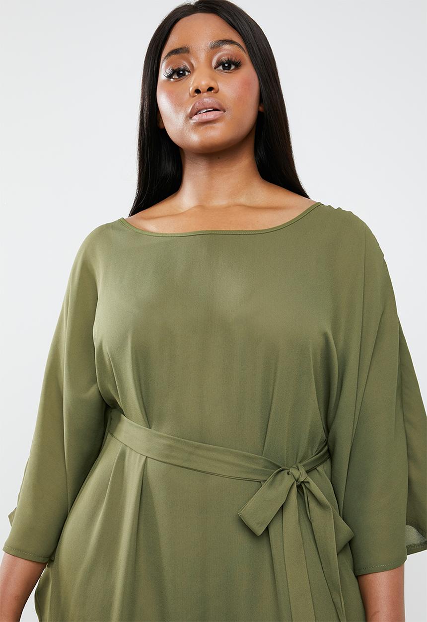 STYLE REPUBLIC PLUS - Kimono Maxi dress - khaki