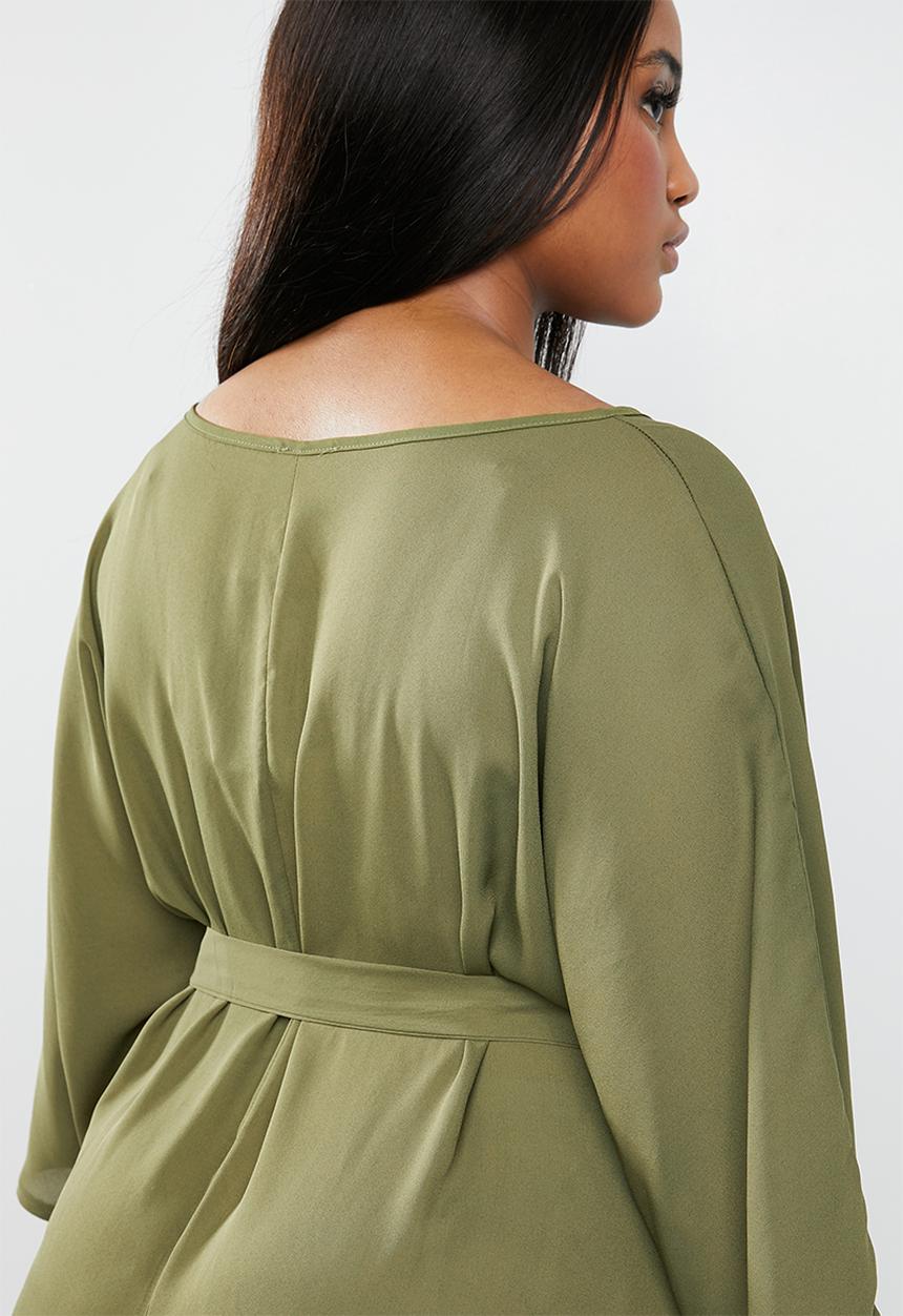 STYLE REPUBLIC PLUS - Kimono Maxi dress - khaki