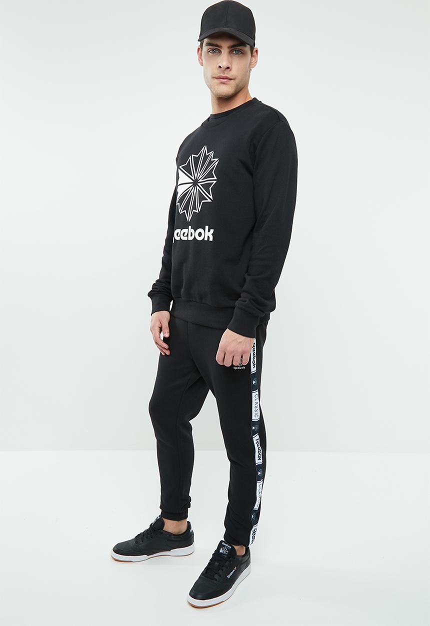 Reebok Classic - CL FT taped pant - black