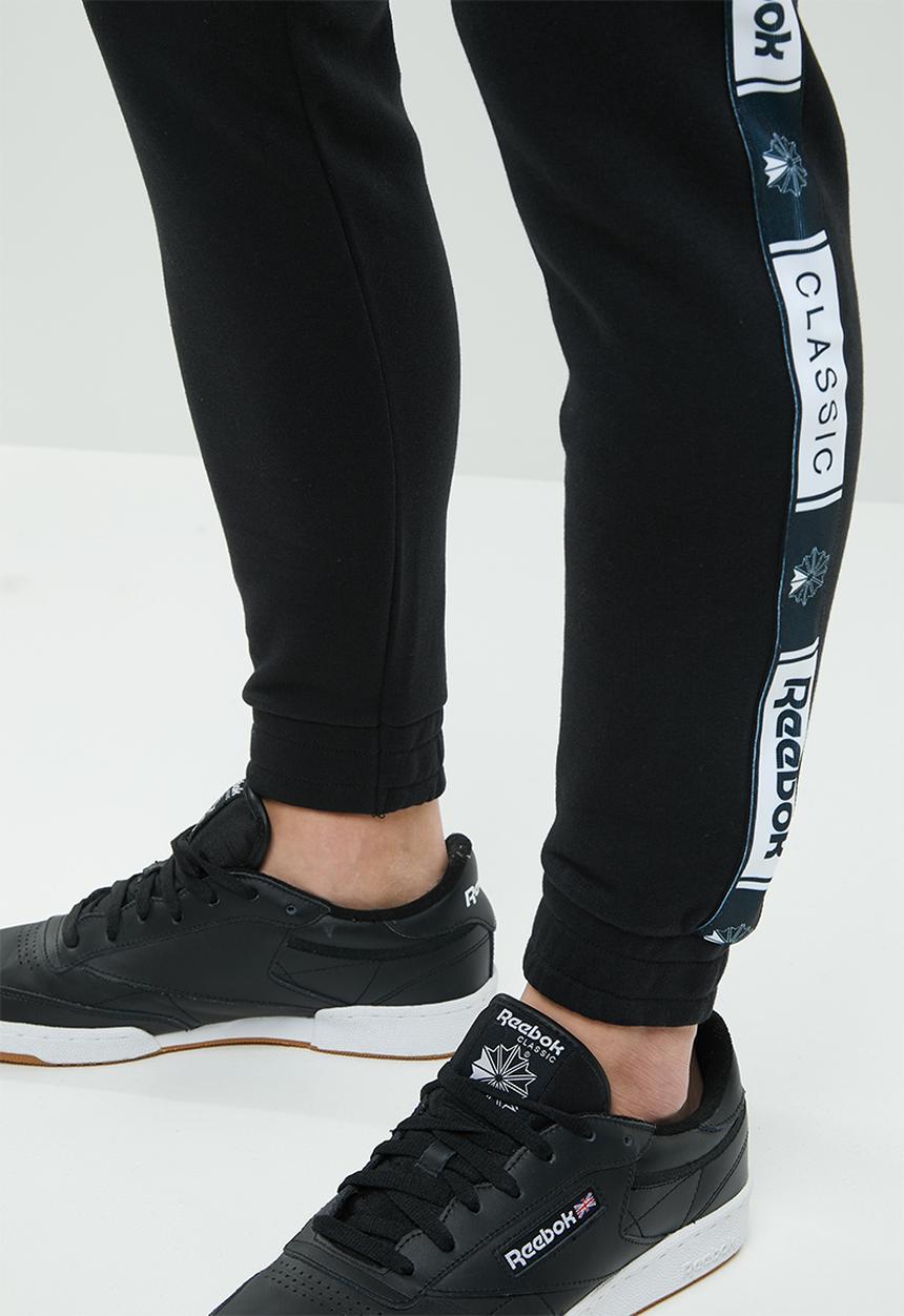 Reebok Classic - CL FT taped pant - black