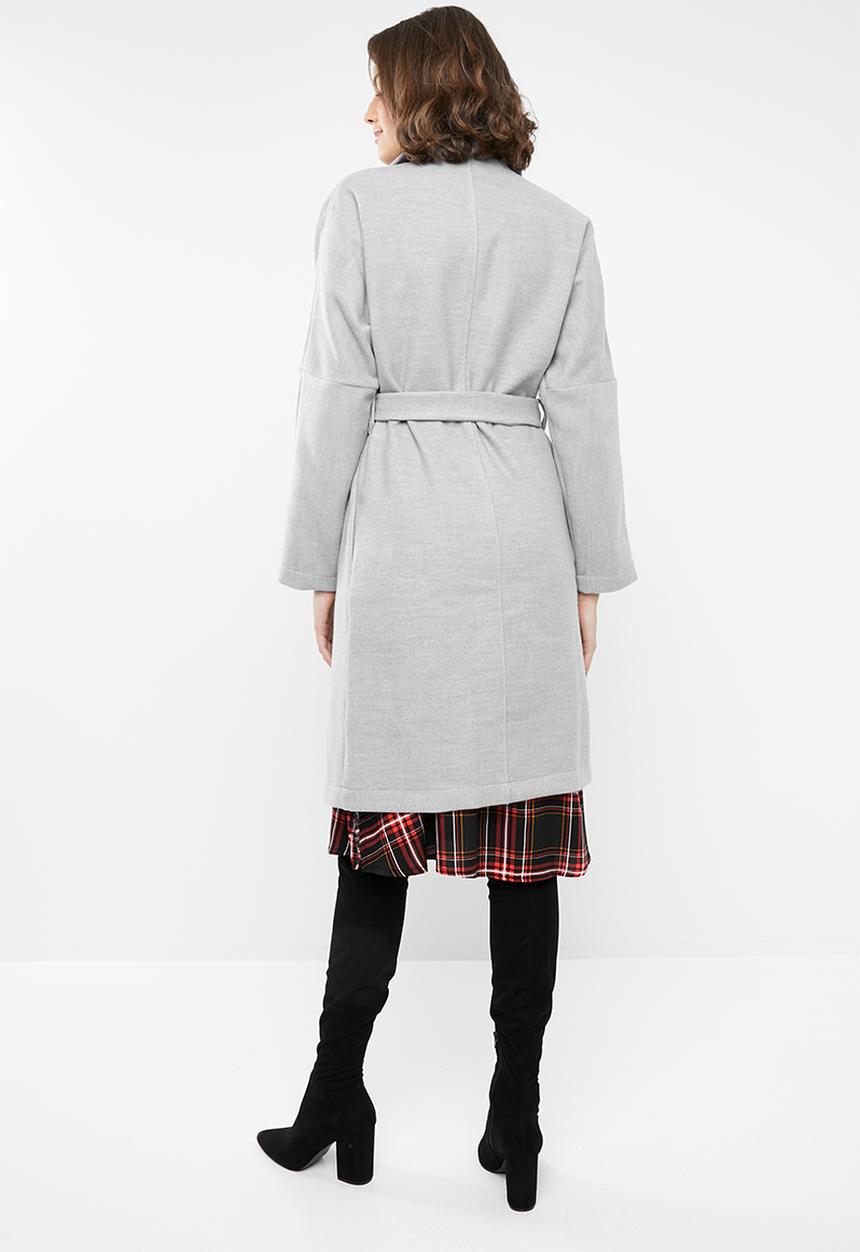 STYLE REPUBLIC - Dolman sleeve maxi coat - grey