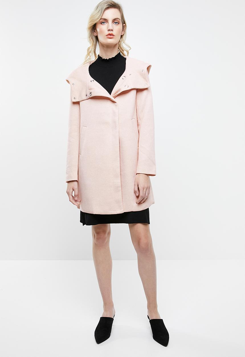 ONLY - Maddie hooded coat - rose smoke melange