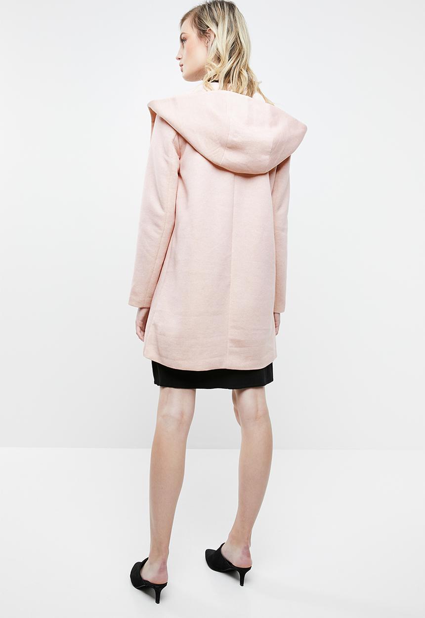 ONLY - Maddie hooded coat - rose smoke melange