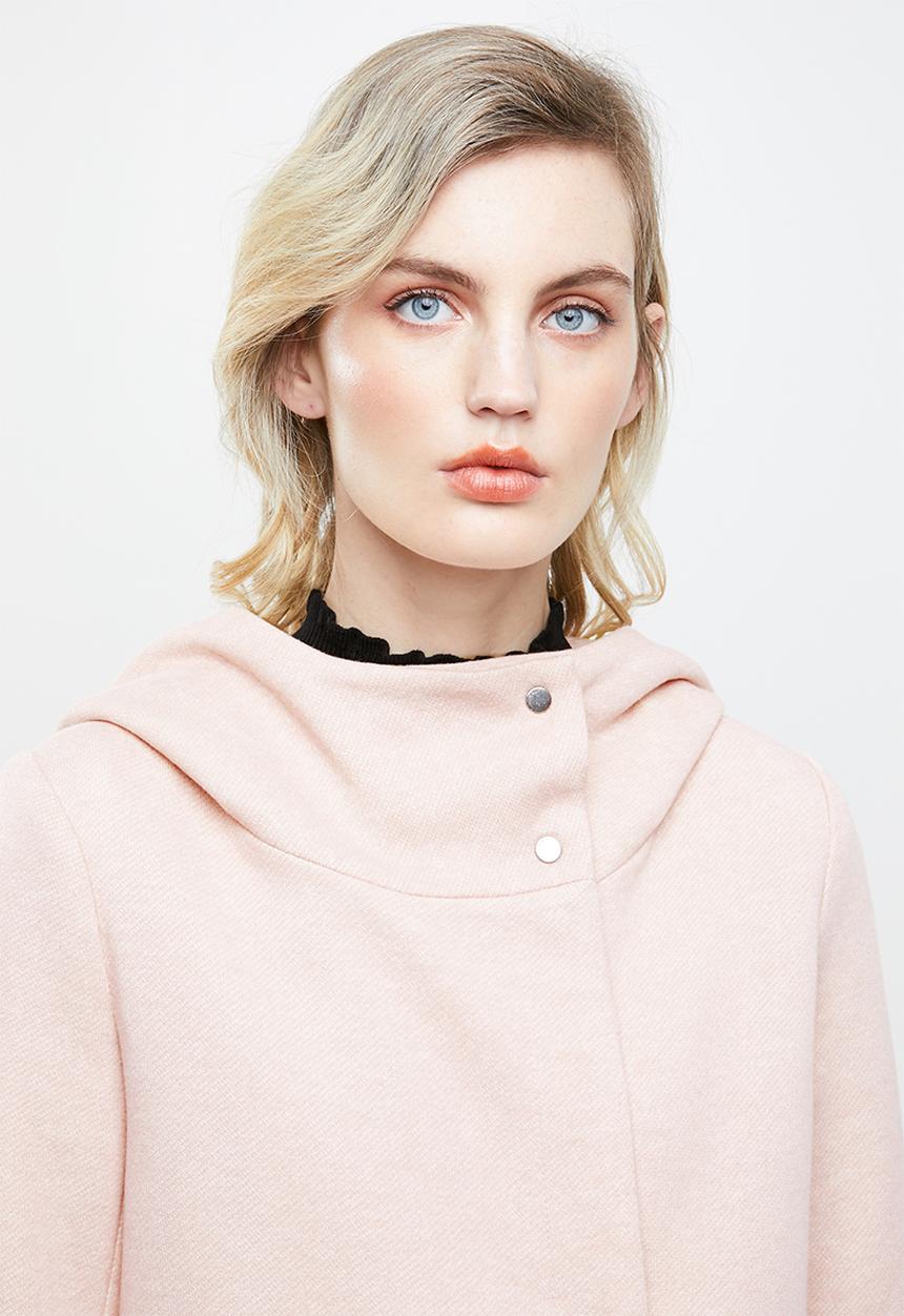 ONLY - Maddie hooded coat - rose smoke melange