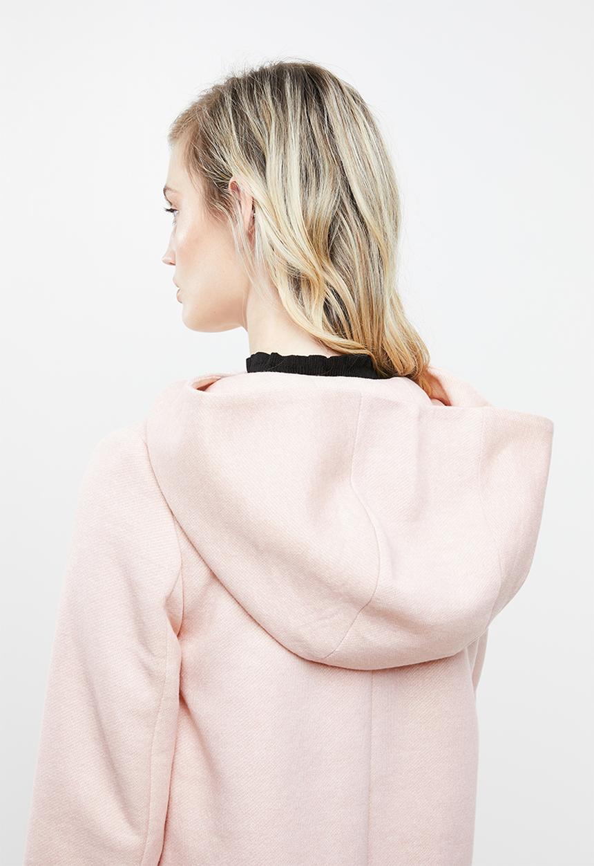 ONLY - Maddie hooded coat - rose smoke melange