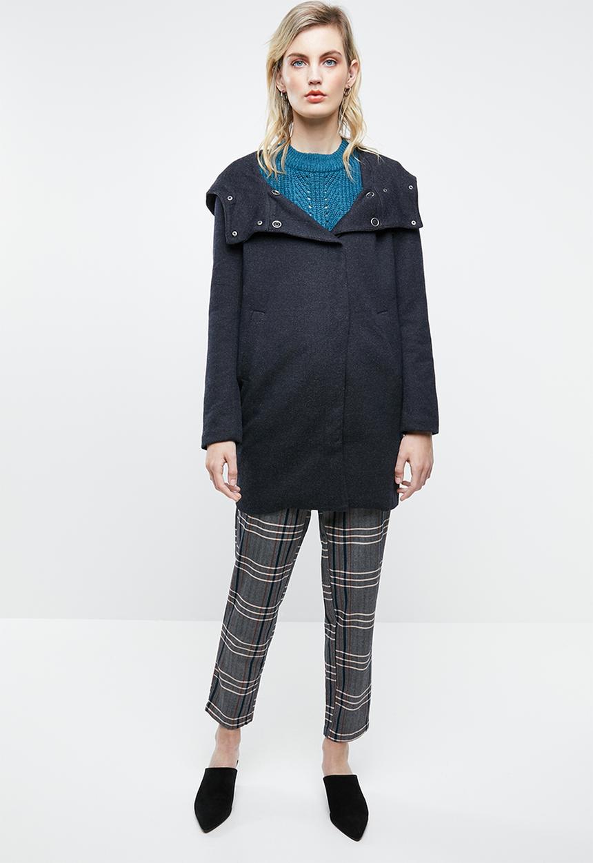 ONLY - Maddie light hooded long coat - navy