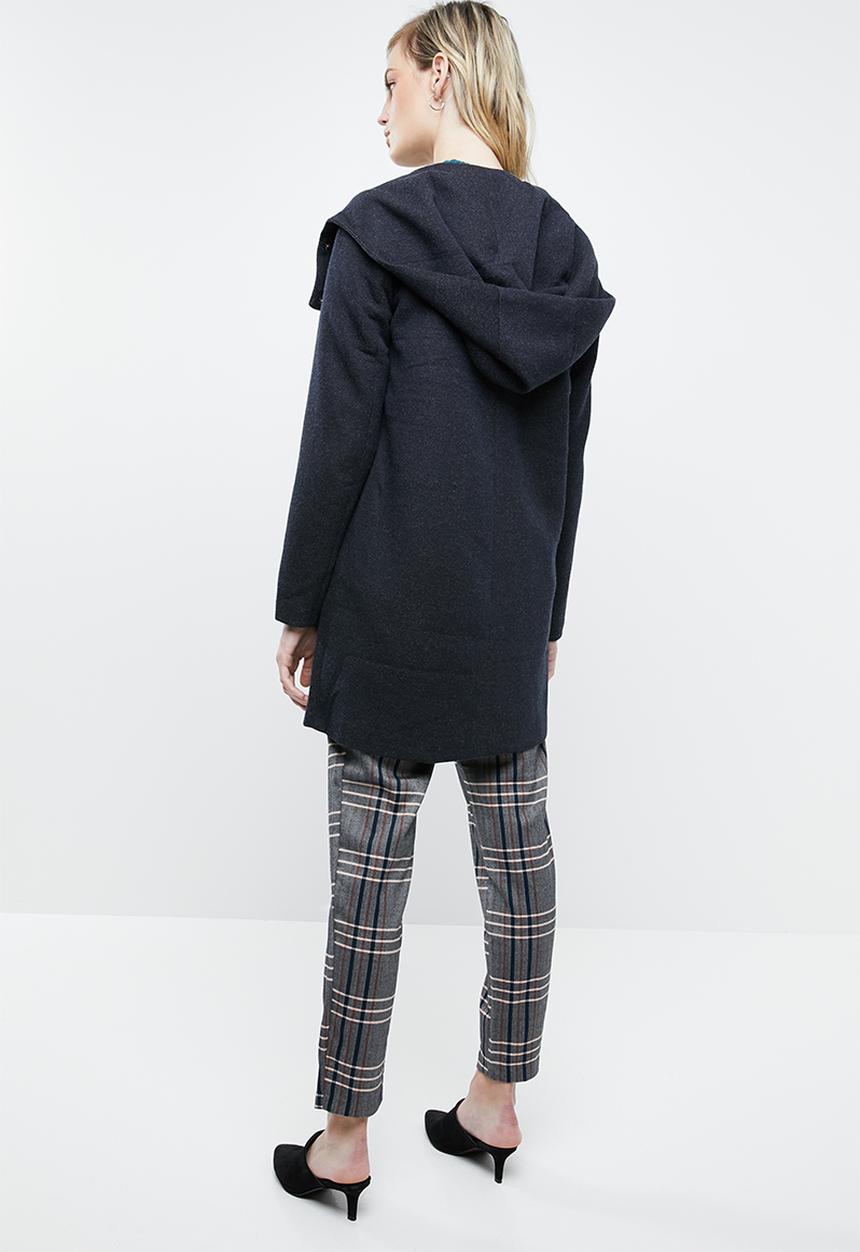 ONLY - Maddie light hooded long coat - navy