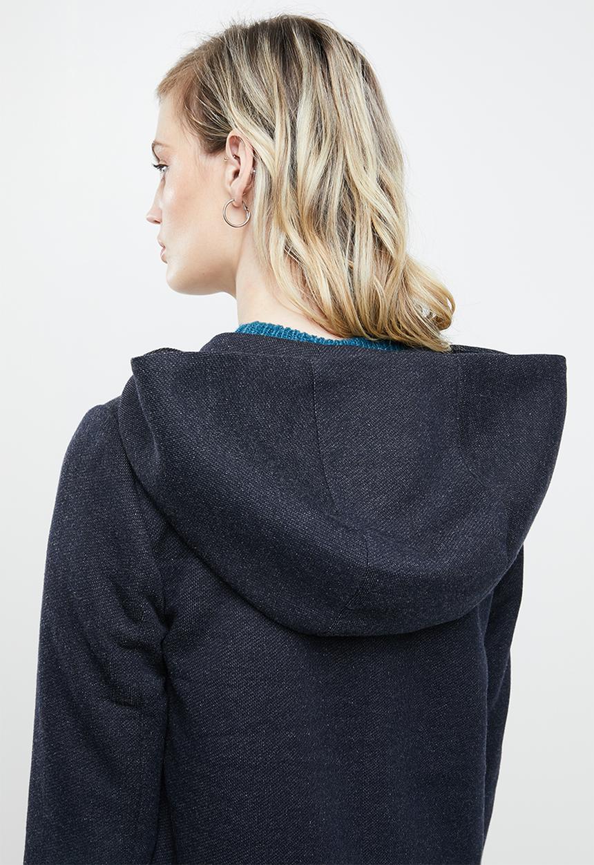 ONLY - Maddie light hooded long coat - navy