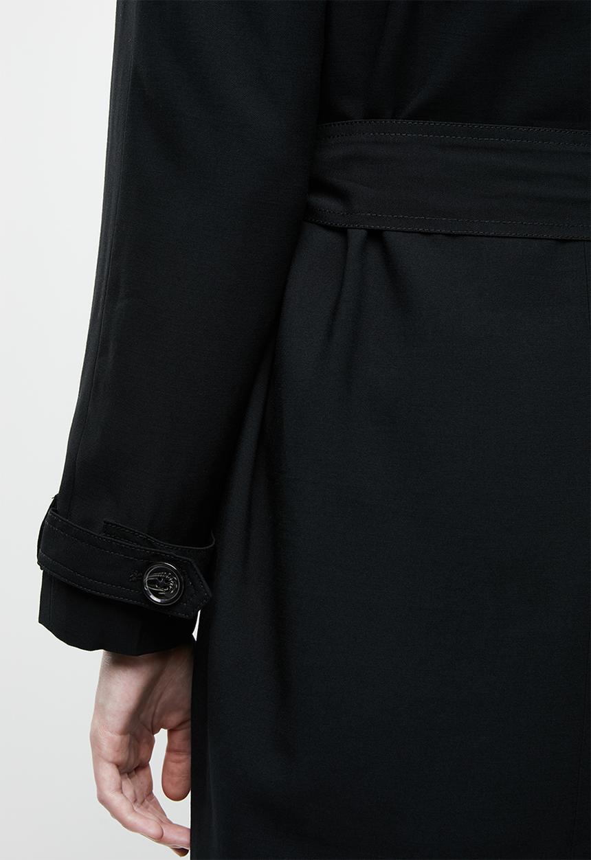 ONLY - Emilia long trench coat - black