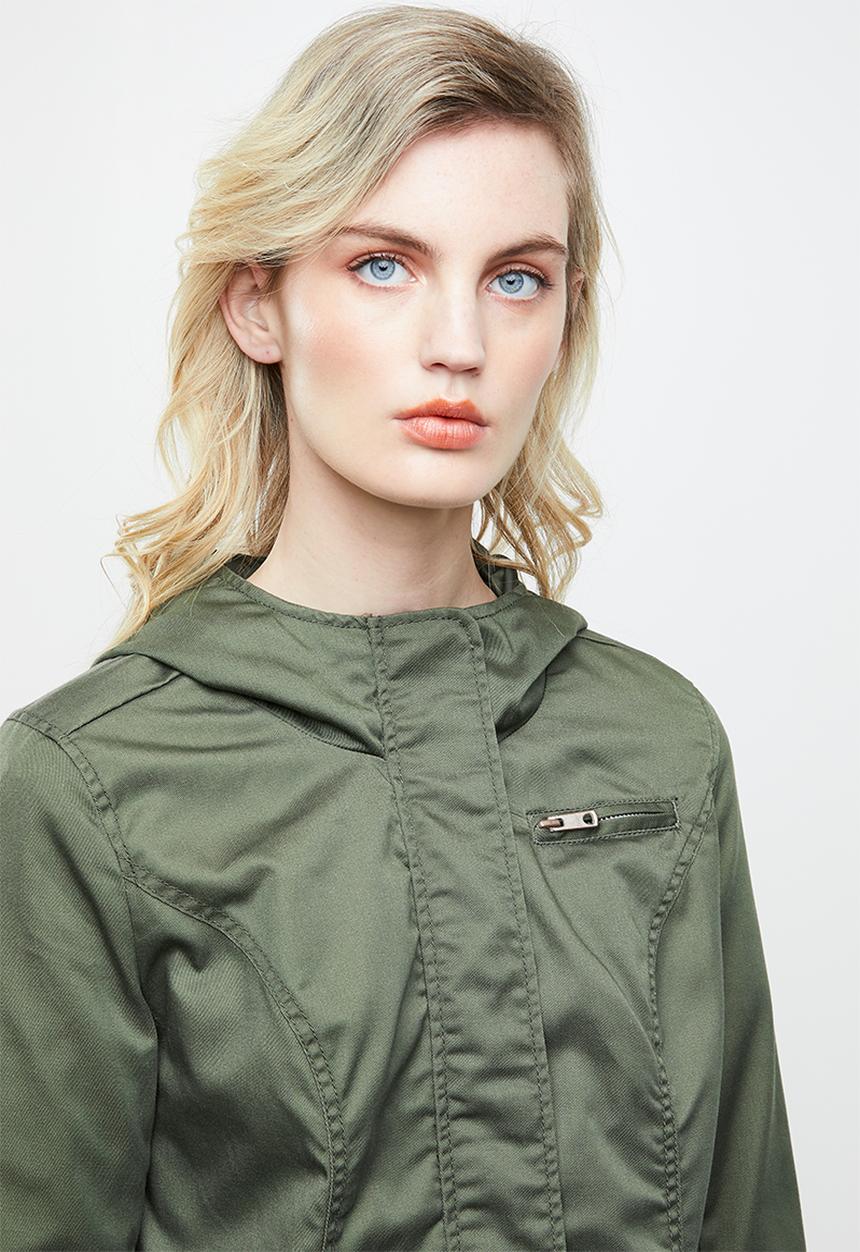 ONLY - New lorca spring canvas parka - khaki