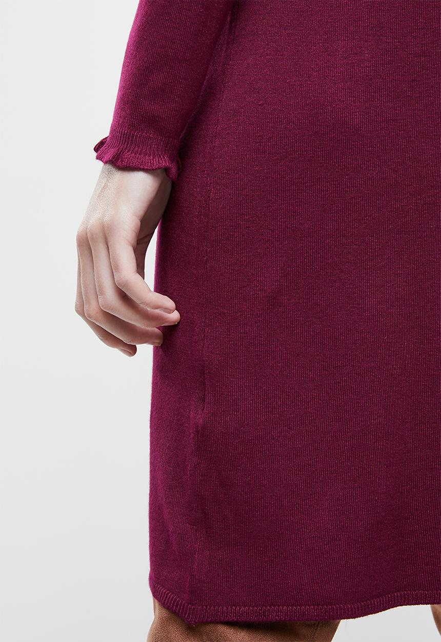 ONLY - Mila long sleeve knit dress - purple