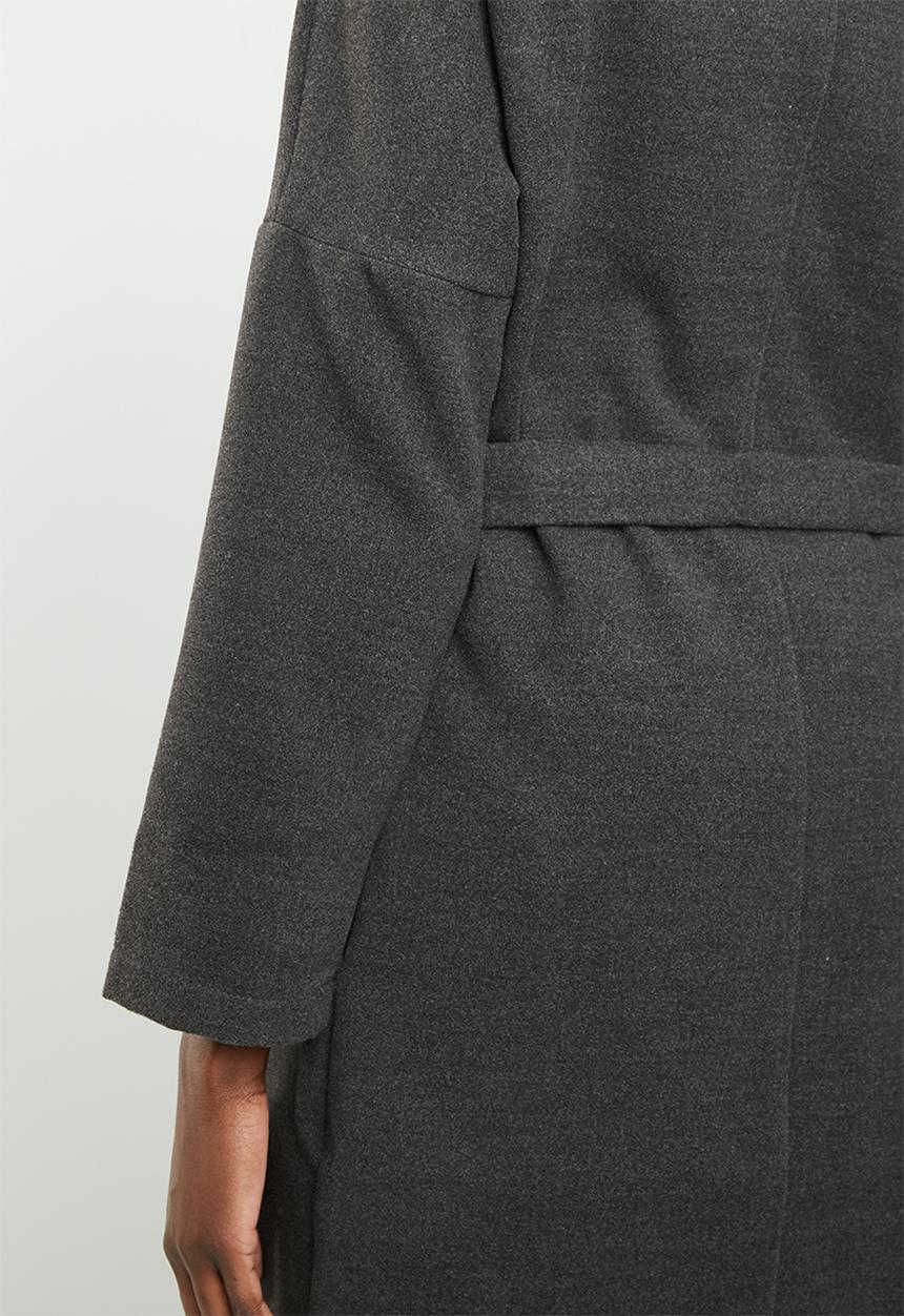 edit - Waterfall melton coat  - grey