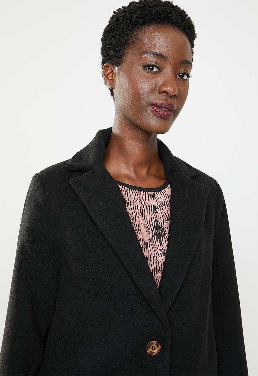 edit - Classic coat - black