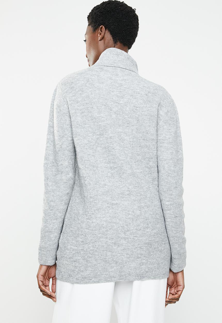 edit - Cowl neck jersey - grey