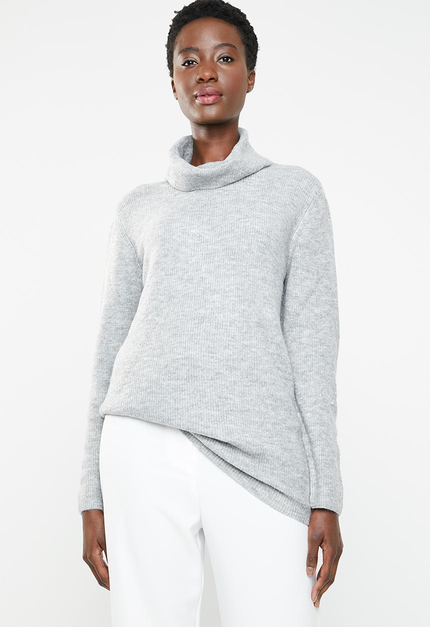 edit - Cowl neck jersey - grey
