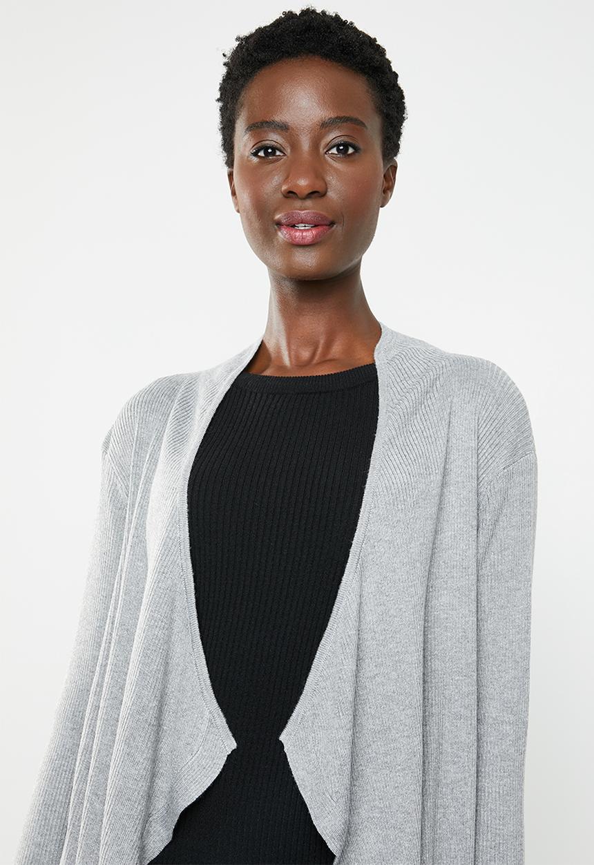 edit - Waterfall cardigan - grey