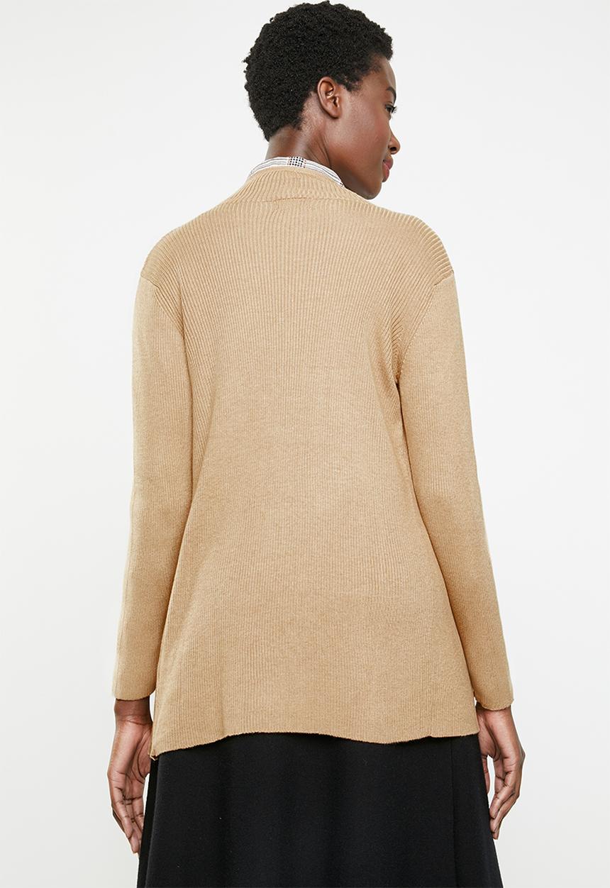 edit - Waterfall cardigan - camel