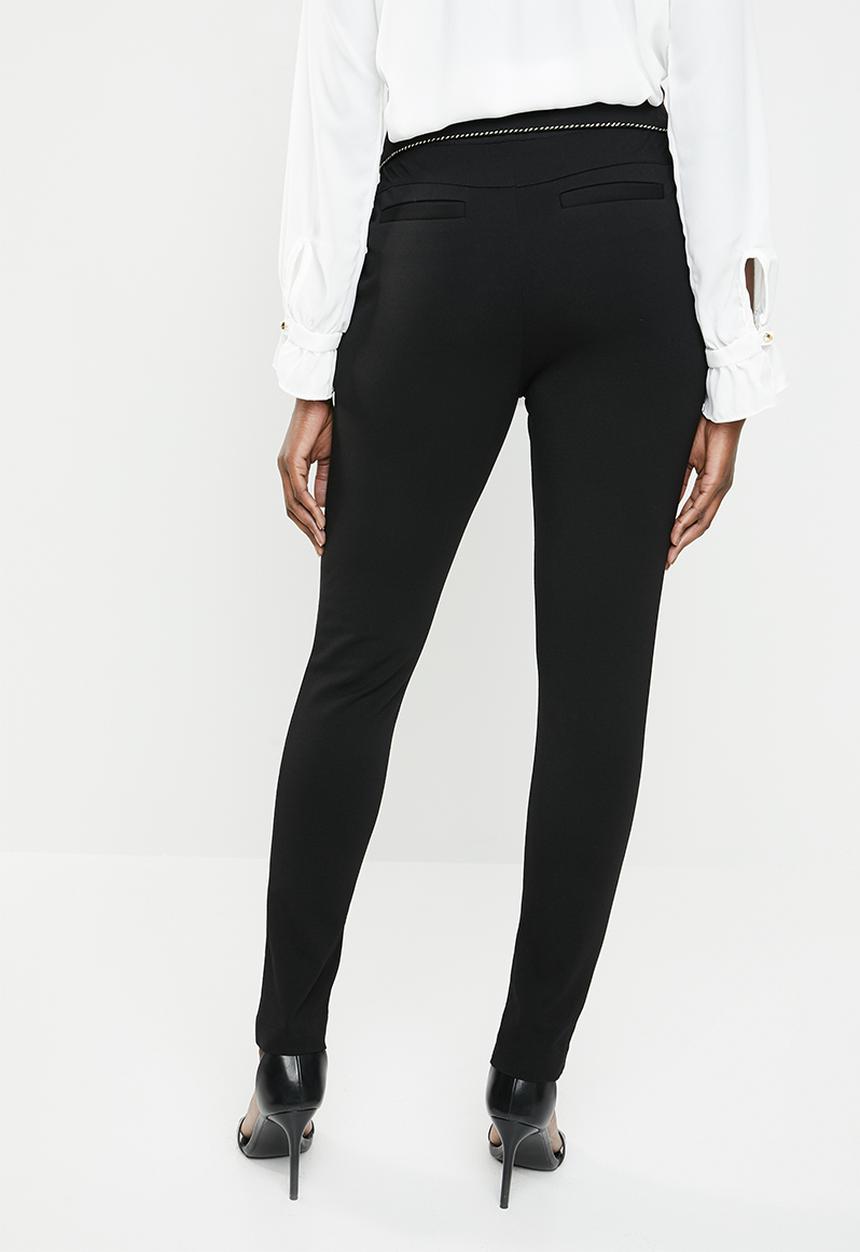 edit - Slim leg pants - black 