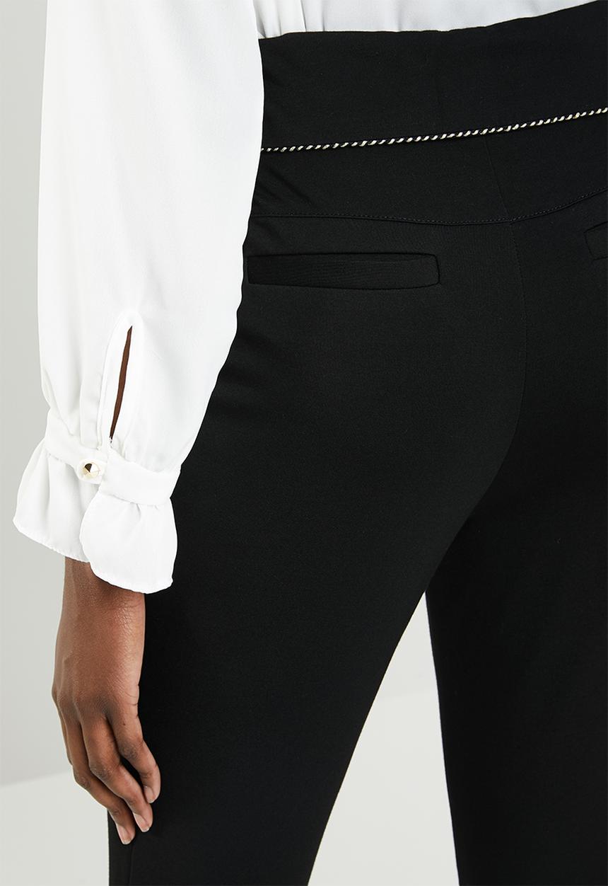 edit - Slim leg pants - black 