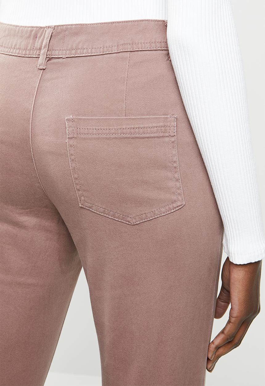 edit - Straight leg pants - purple 