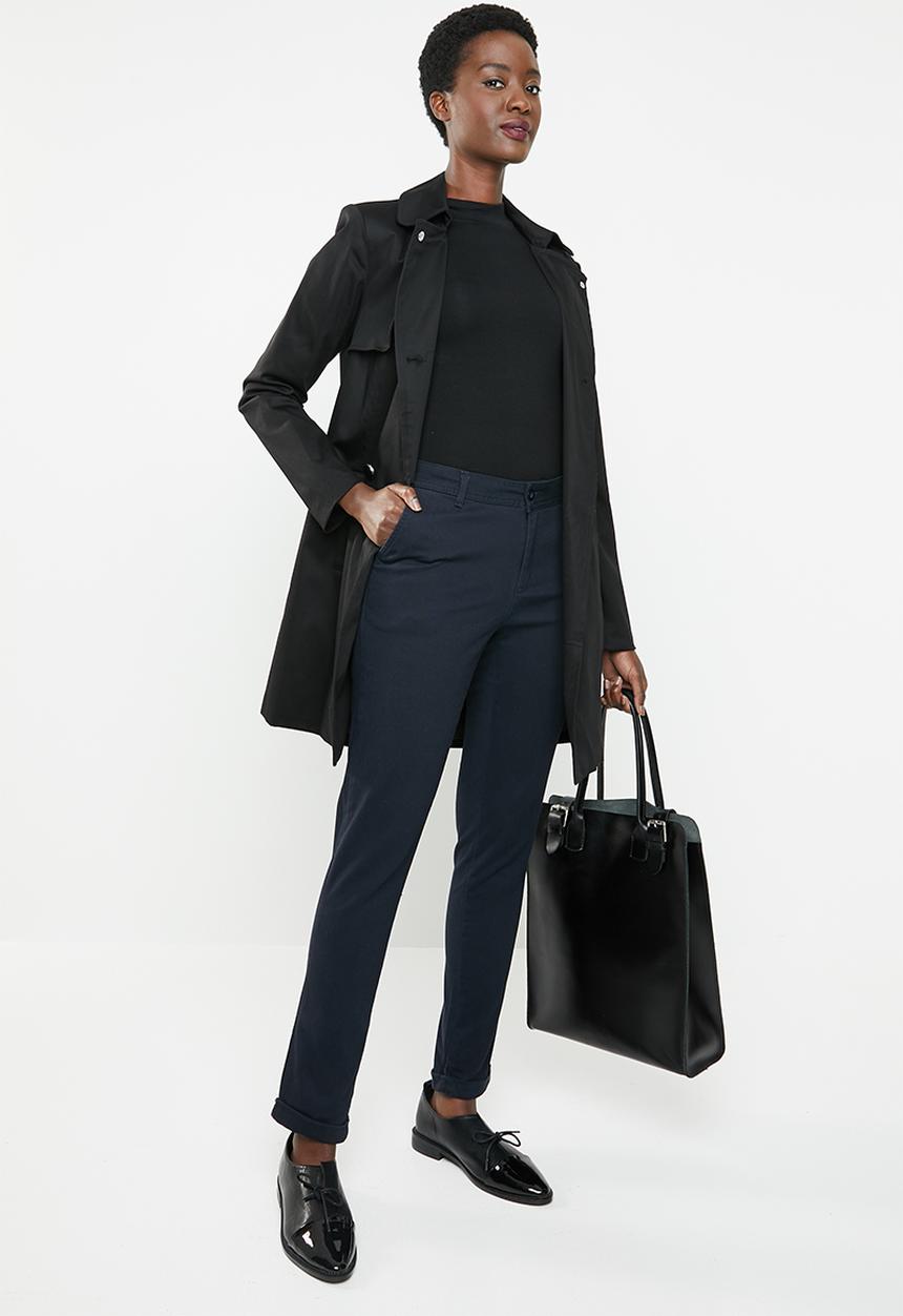 edit - Straight leg pants - navy