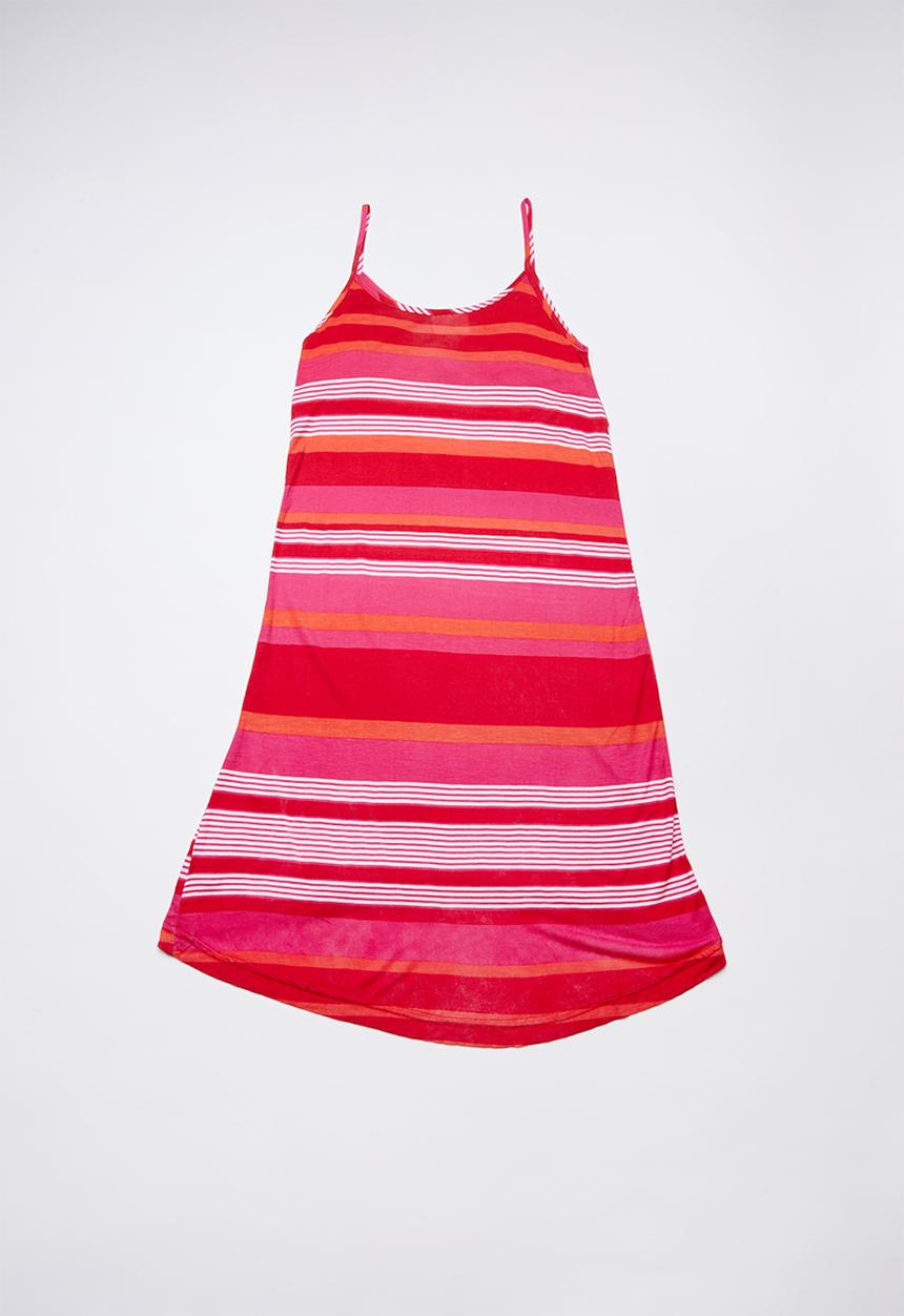 Rebel Republic - Frill detail summer dress - red