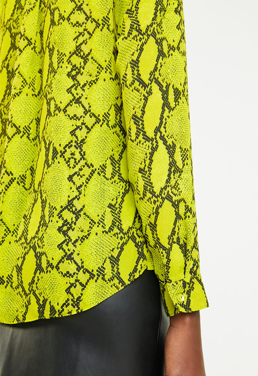 New Look - Snake print shirt - green & black
