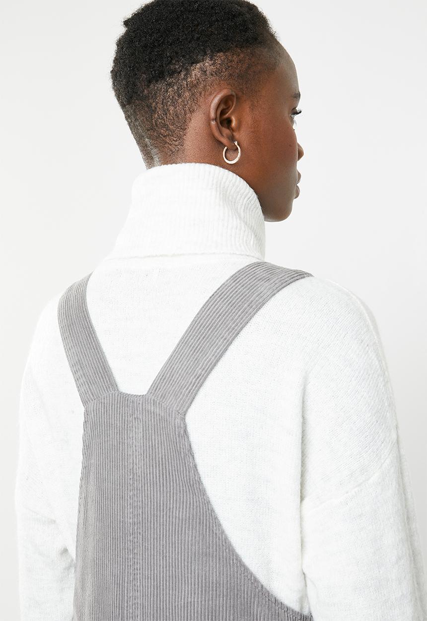 New Look - Corduroy pinafore - grey