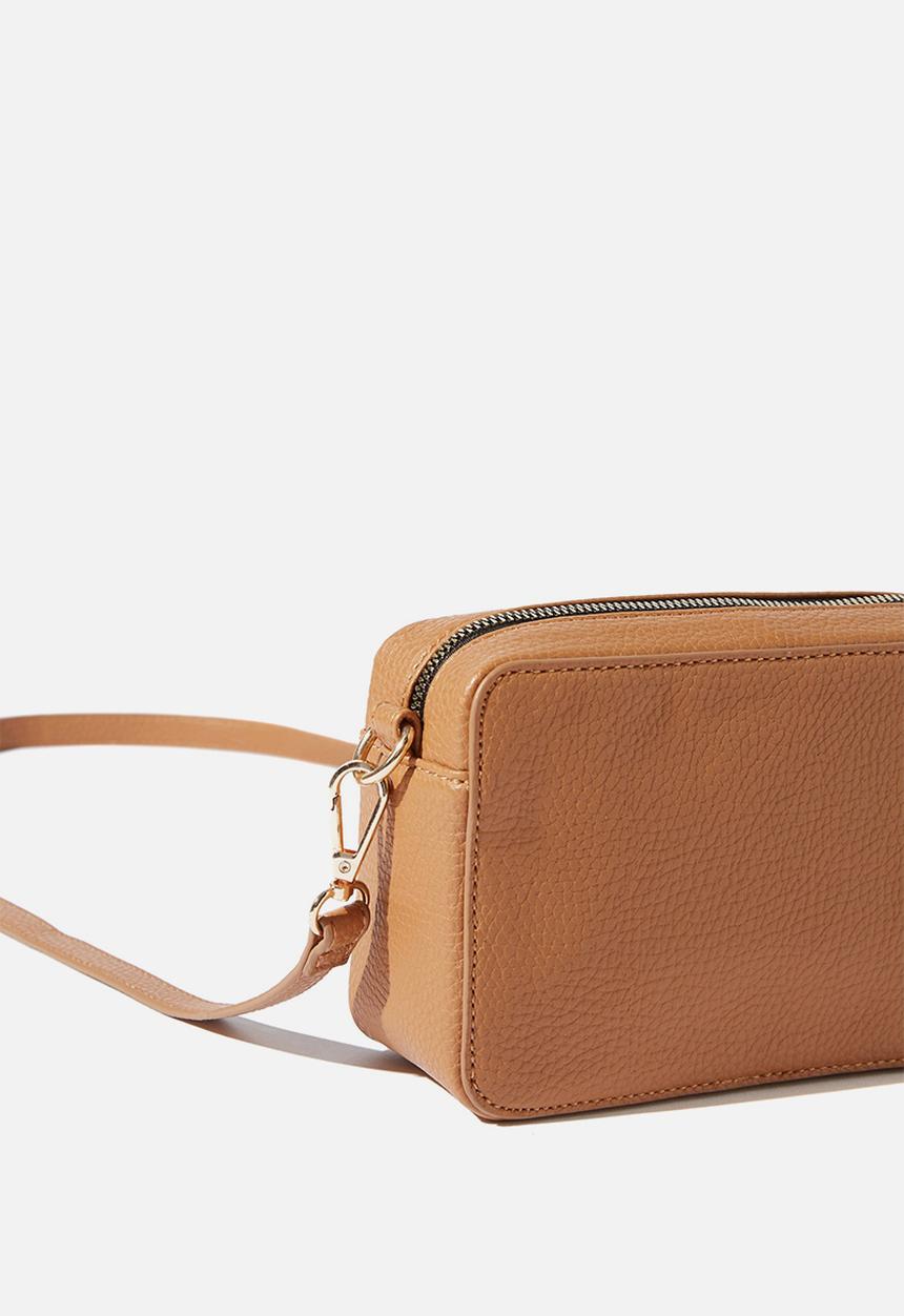 Rubi - Stevie boxy cross body bag - tan