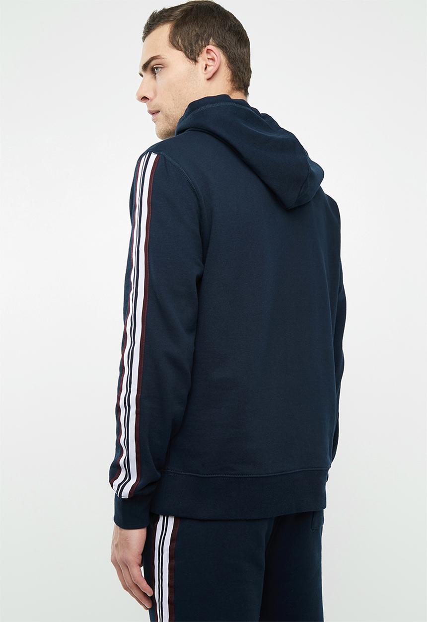 Superbalist - Taped pullover sweat hoodie - navy
