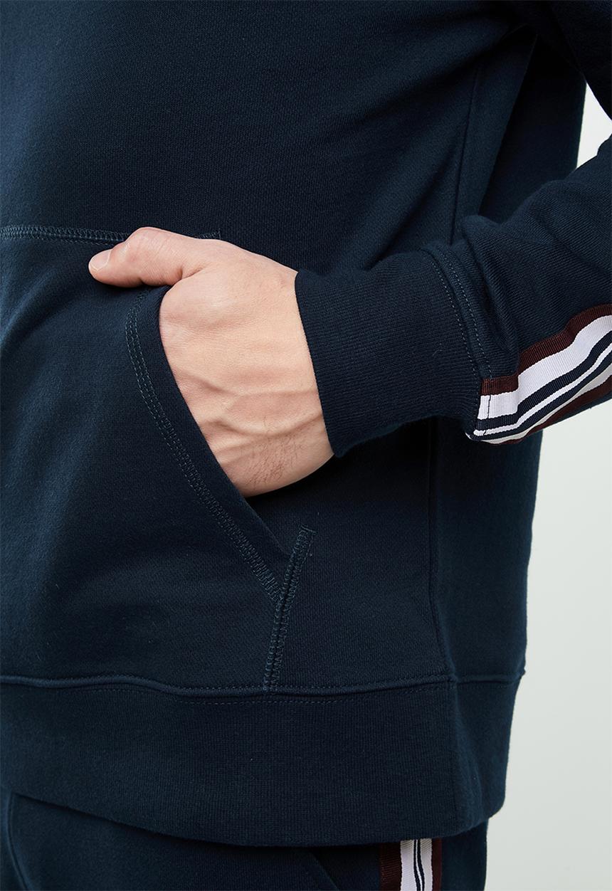 Superbalist - Taped pullover sweat hoodie - navy