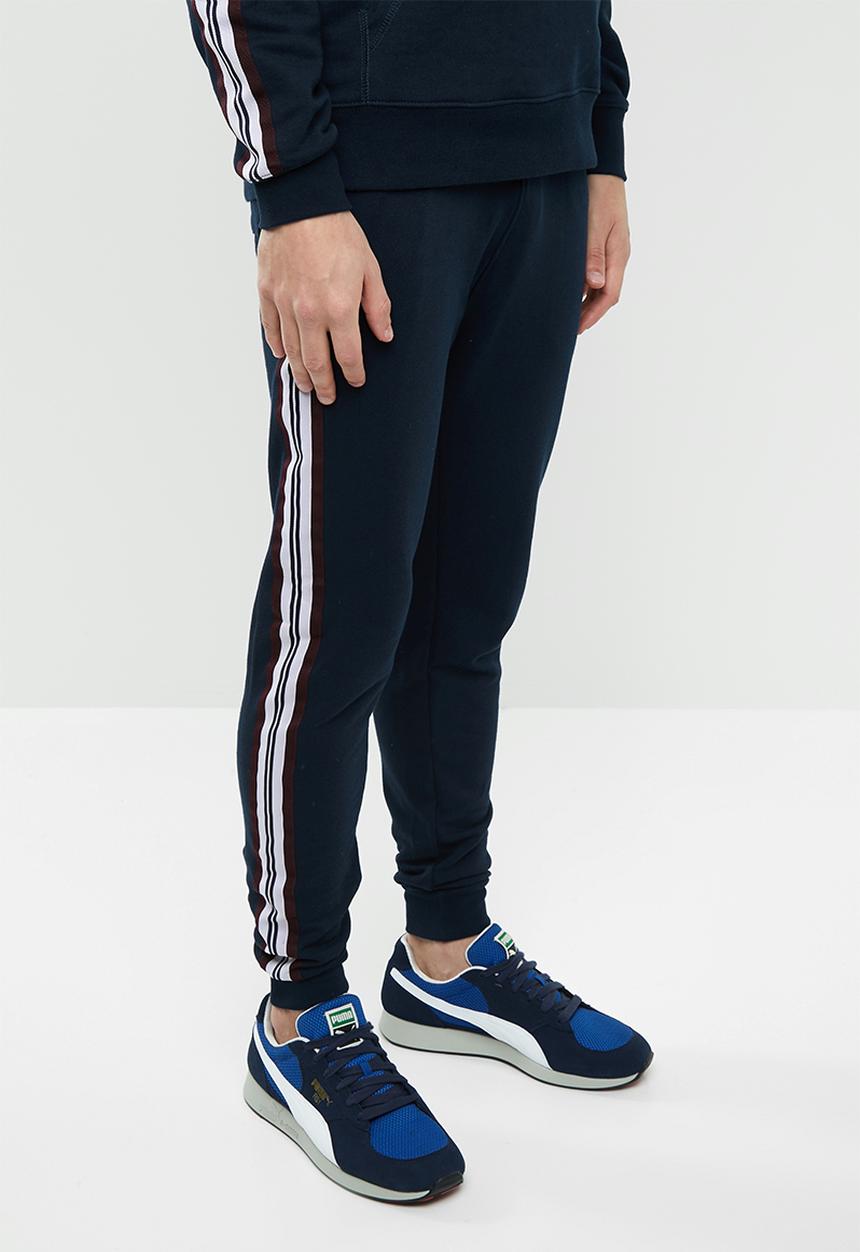 Superbalist - Skinny taped sweat jogger - navy