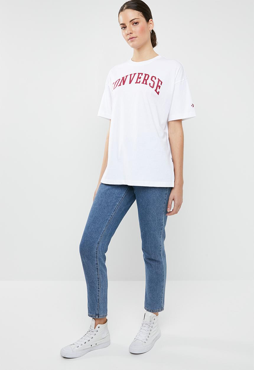 Converse - Converse icon remix boxy tee - white