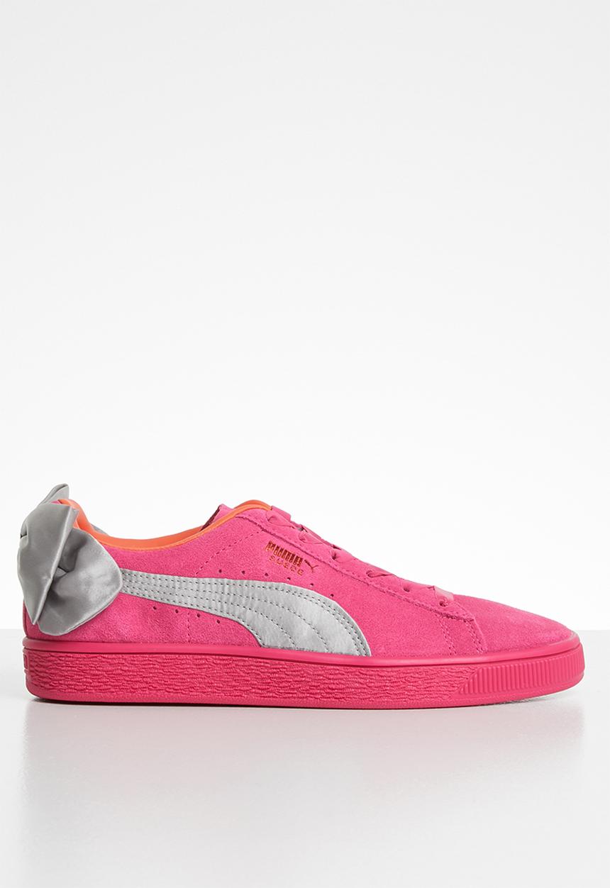 PUMA - Suede Bow Jr -fuschia