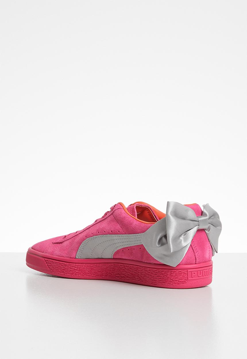 PUMA - Suede Bow Jr -fuschia