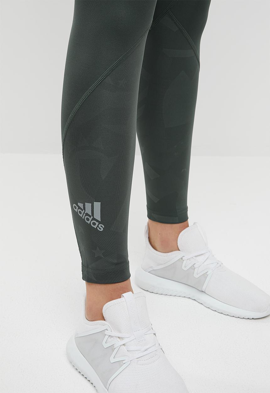 adidas Performance - Ask sprint 2.0E tights - khaki & green 