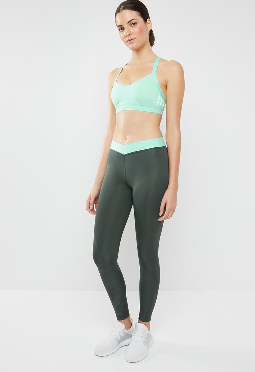 adidas Performance - Ask sprint 2.0E tights - khaki & green 