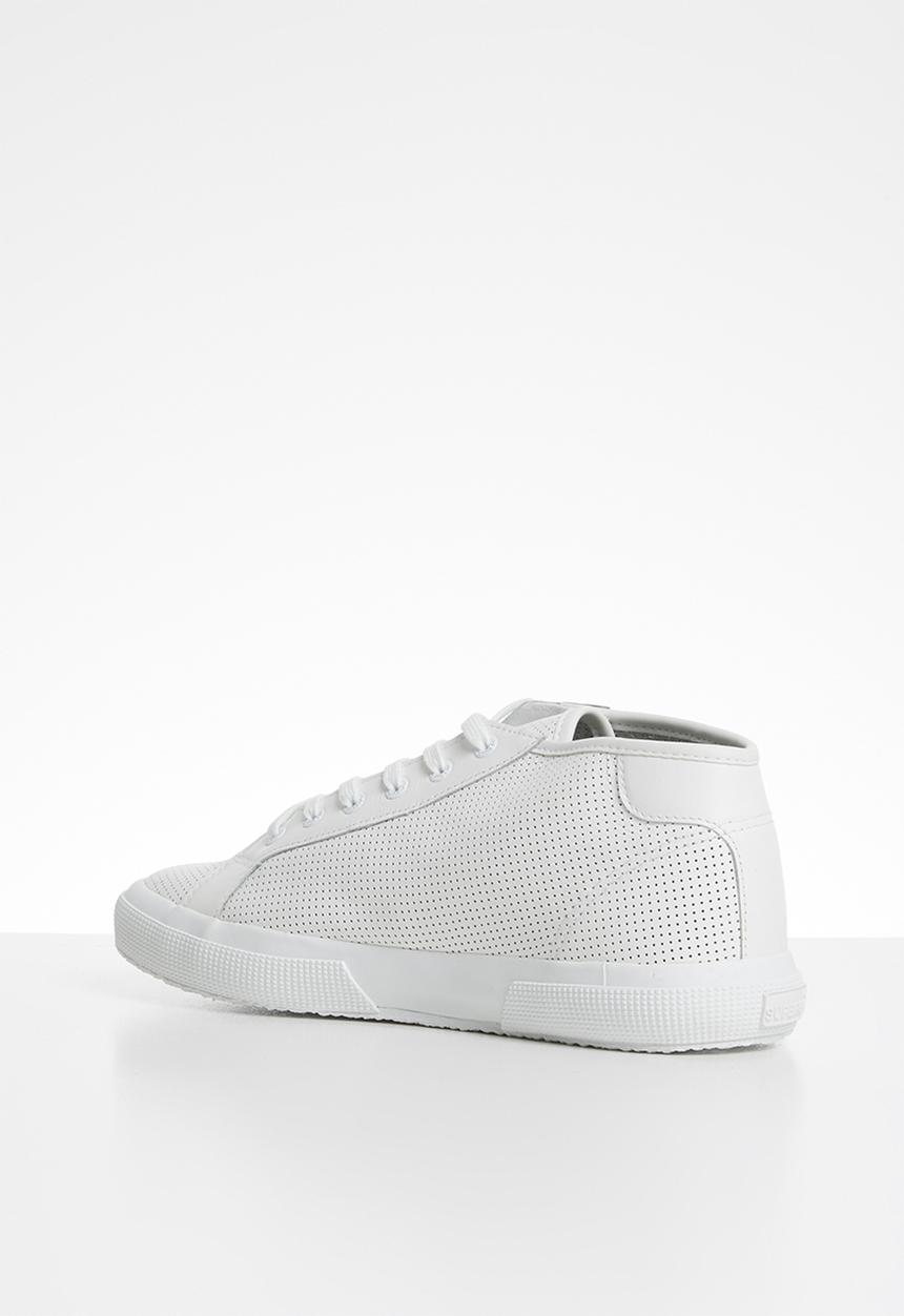 SUPERGA - 2754 Perforated punched nappa - white