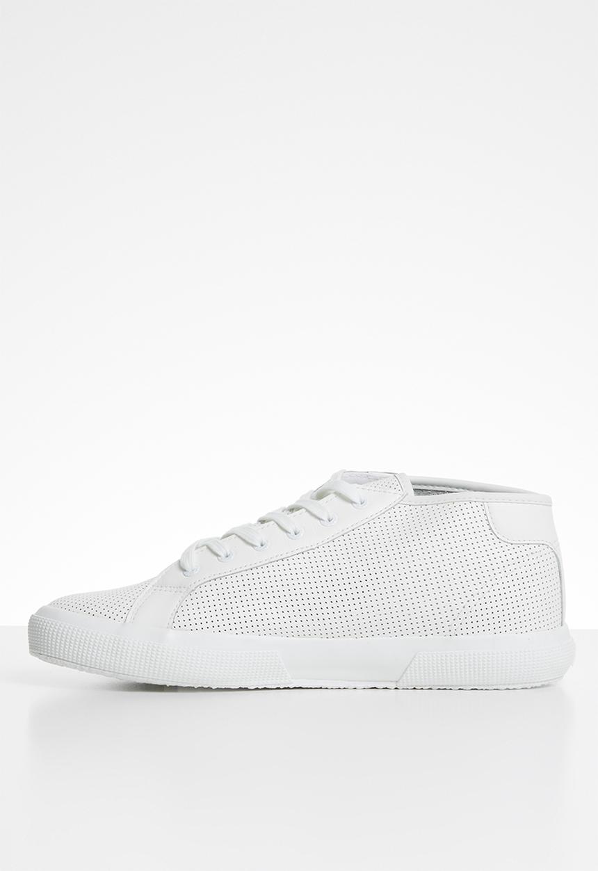 SUPERGA - 2754 Perforated punched nappa - white