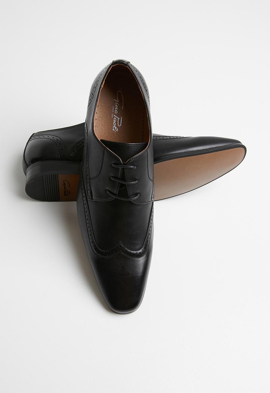 Gino Paoli - Jake lace-up brogue - black