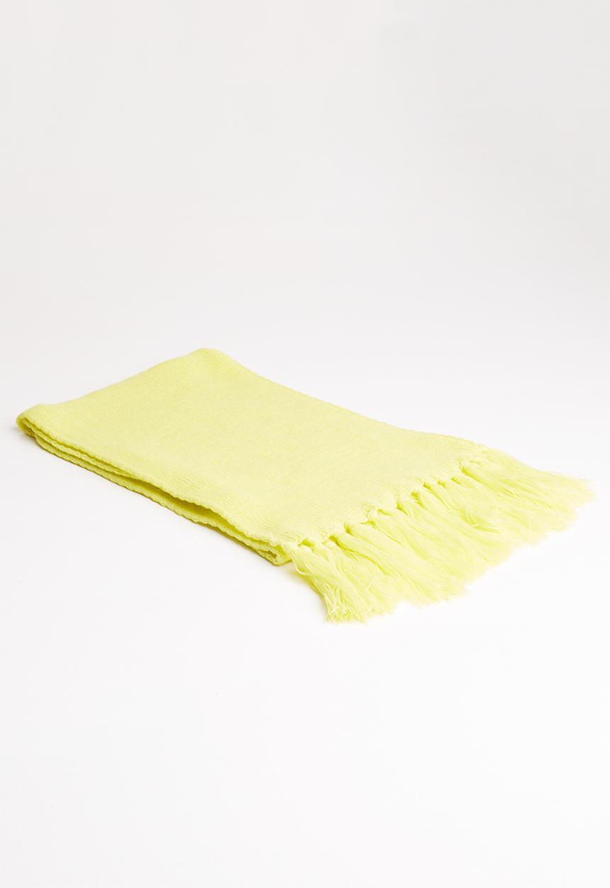 Superbalist - Fluffy tassel scarf - yellow