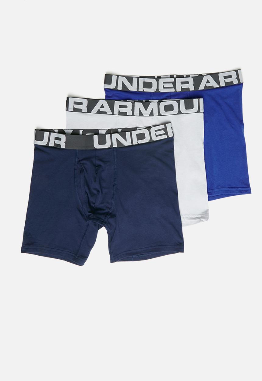 Under Armour - Charged cotton 6inch 3 pack boxer briefs - multi