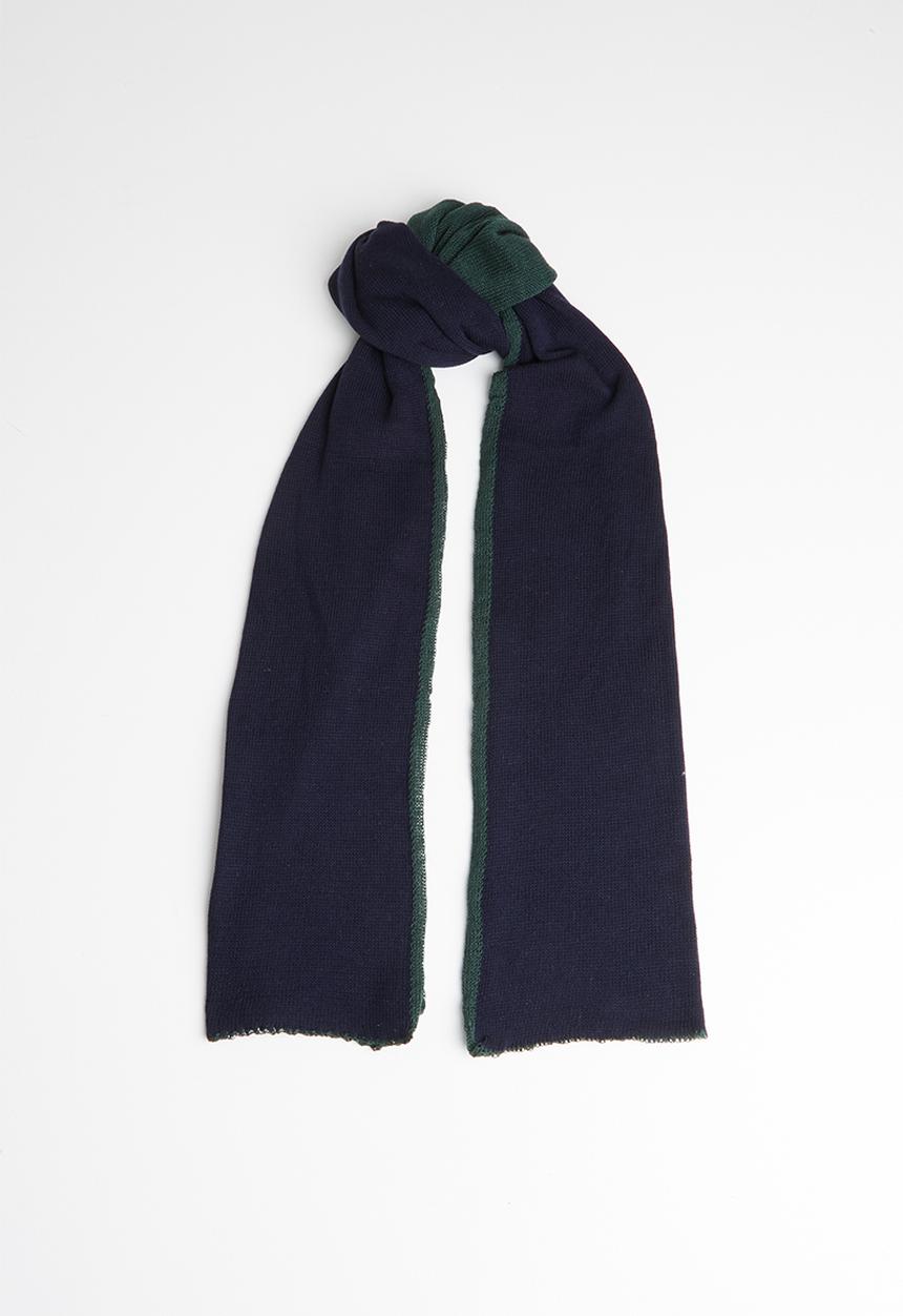 Superbalist - Colourblock scarf - navy & green