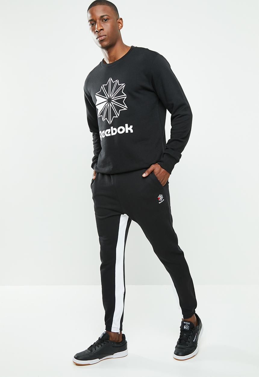 Reebok Classic - CL F zip jogger - black & white